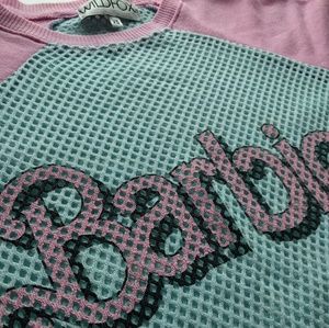 WILDFOX couture Barbie™ mesh sweatshirt XS